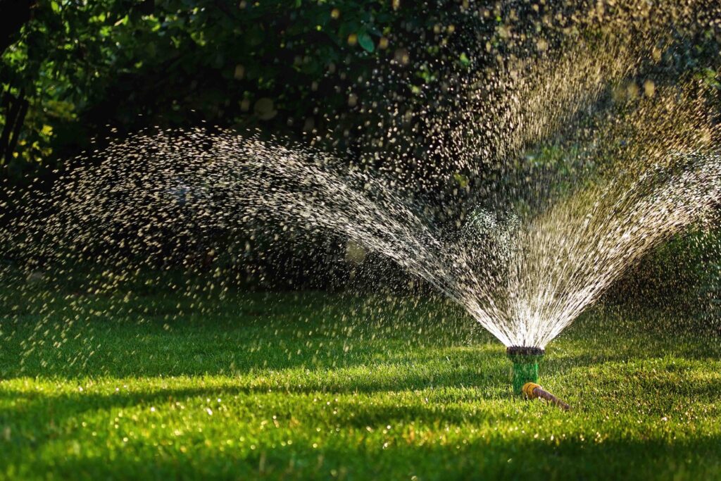 Automatische Bewässerung im Garten